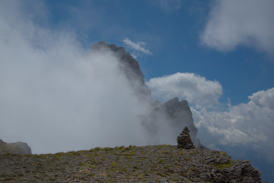 'Au sommet de la Pointe des Martinets'